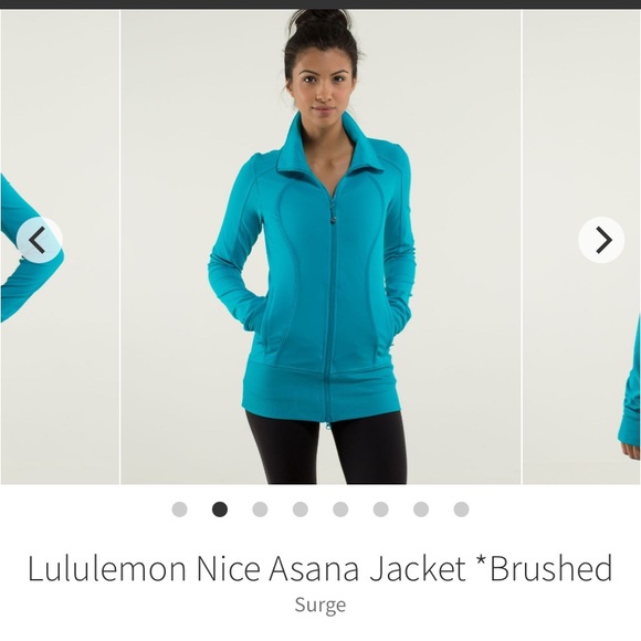 Lululemon Nice Asana Jacket *Brushed, Surge, Size 6, Good Used Condition - Picture 10 of 10